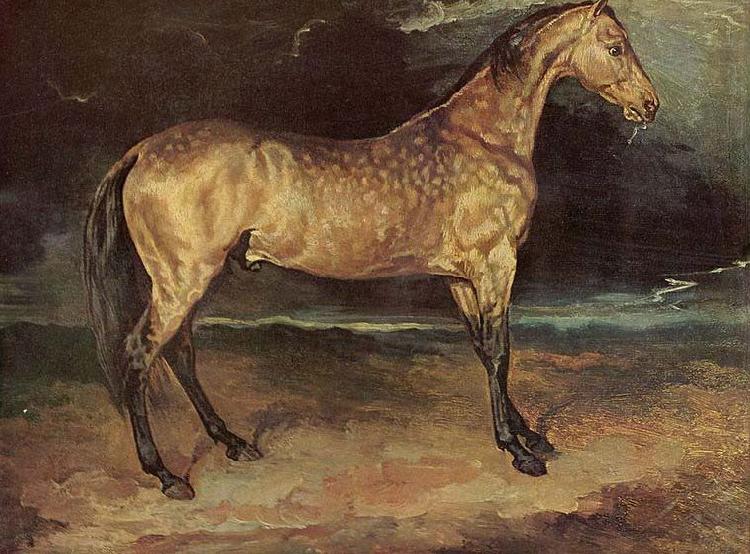 Theodore Gericault Pferd im Gewitter oil painting picture